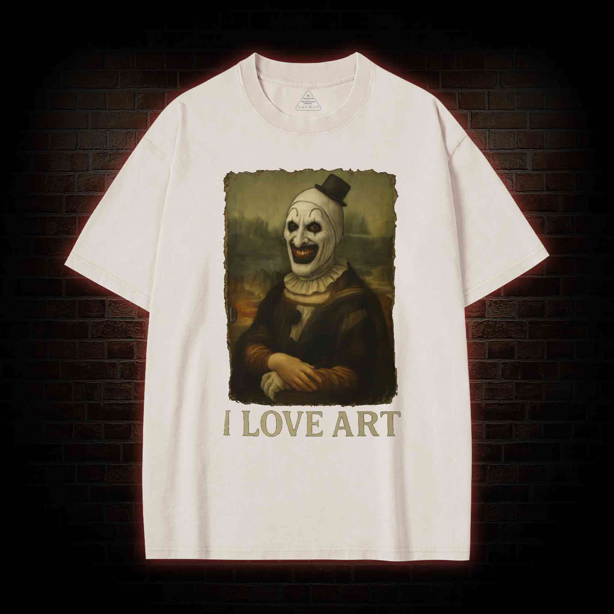 I Love Art Washed T-shirt