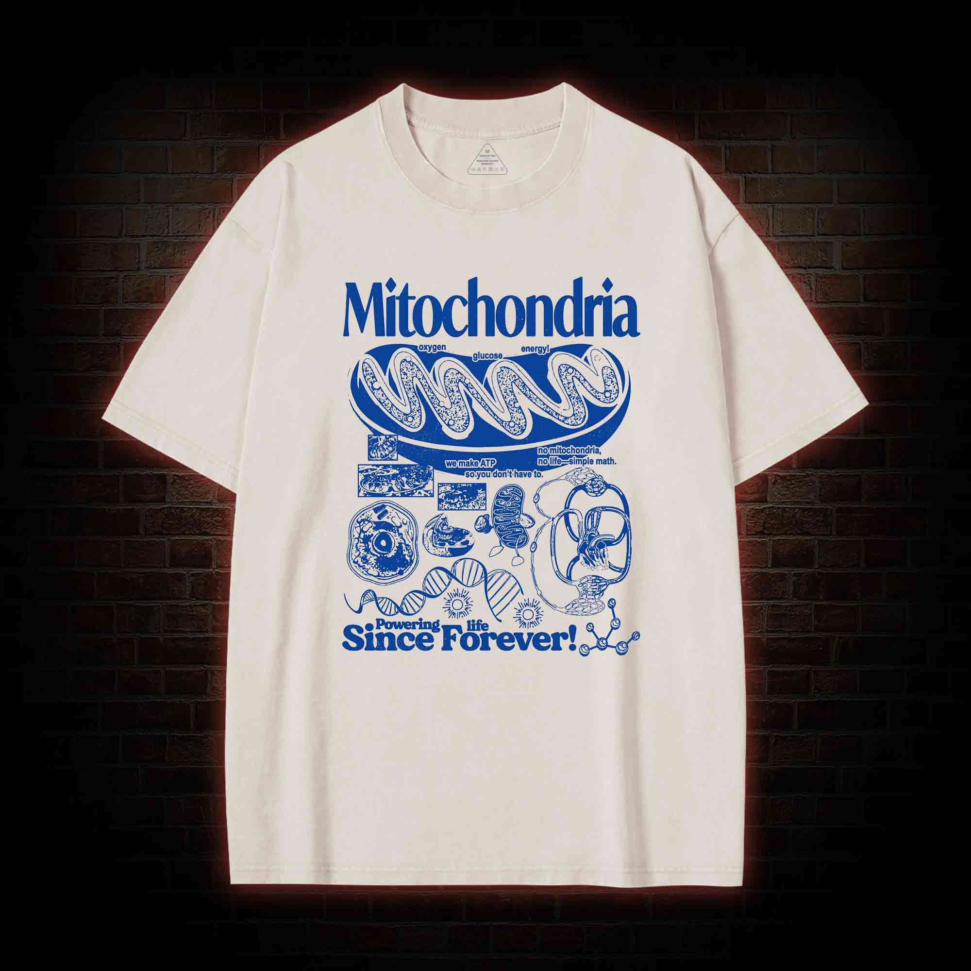 Mitochondria Washed T-shirt