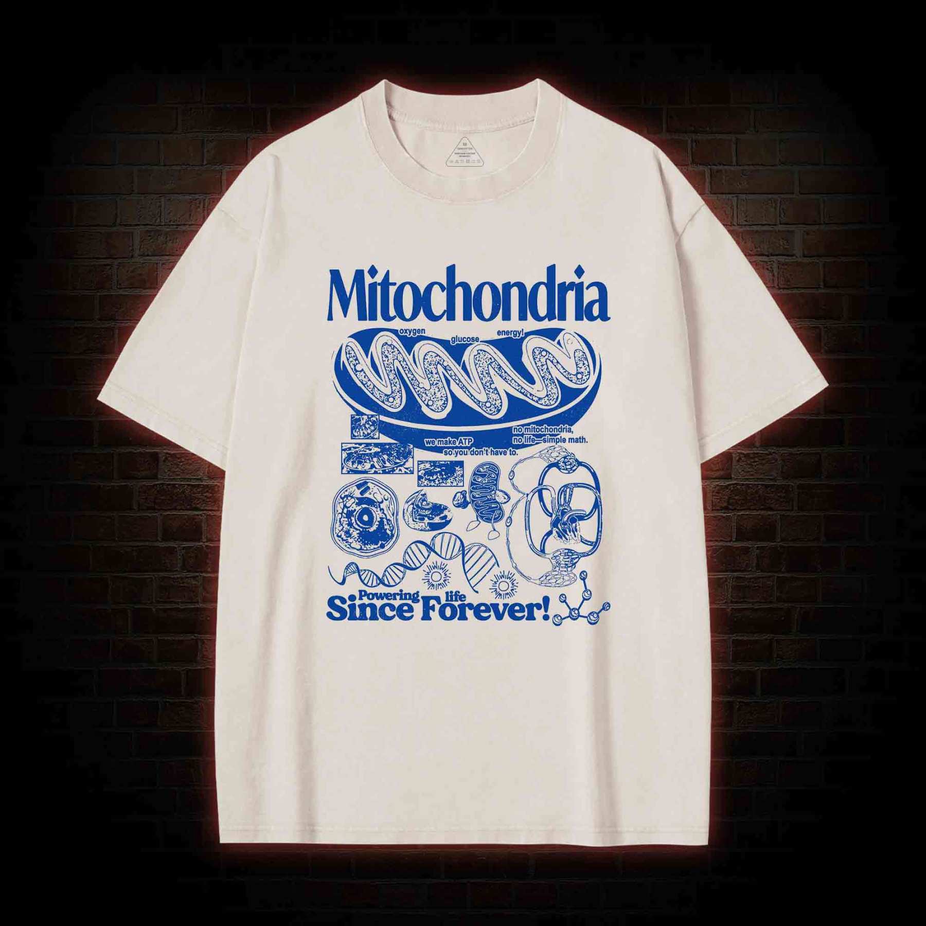 Mitochondria Washed T-shirt