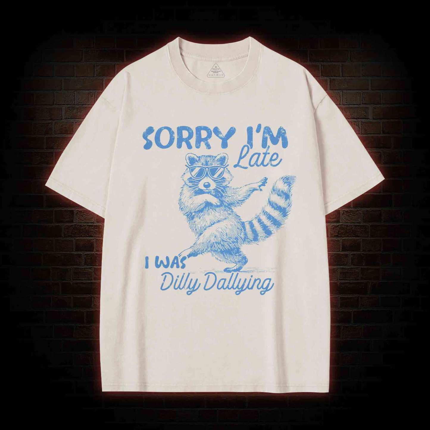 Sorry I'm Late Washed T-shirt