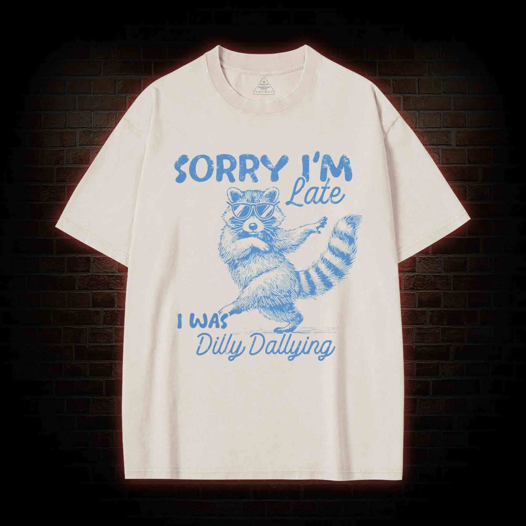 Sorry I'm Late Washed T-shirt
