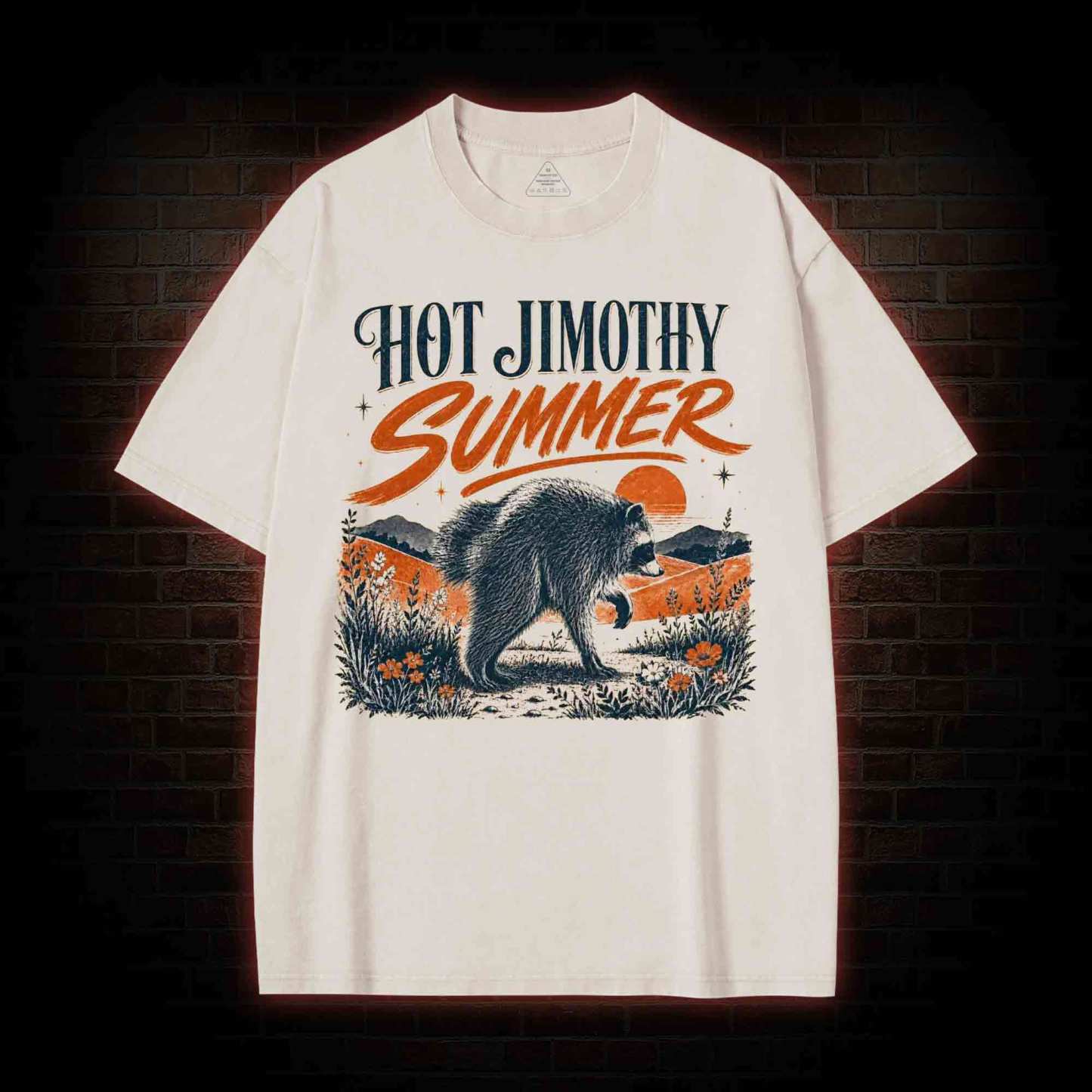 Hot Jimothy Summer Washed T-shirt