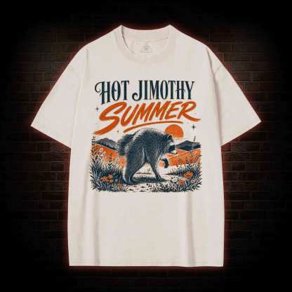 Hot Jimothy Summer Washed T-shirt