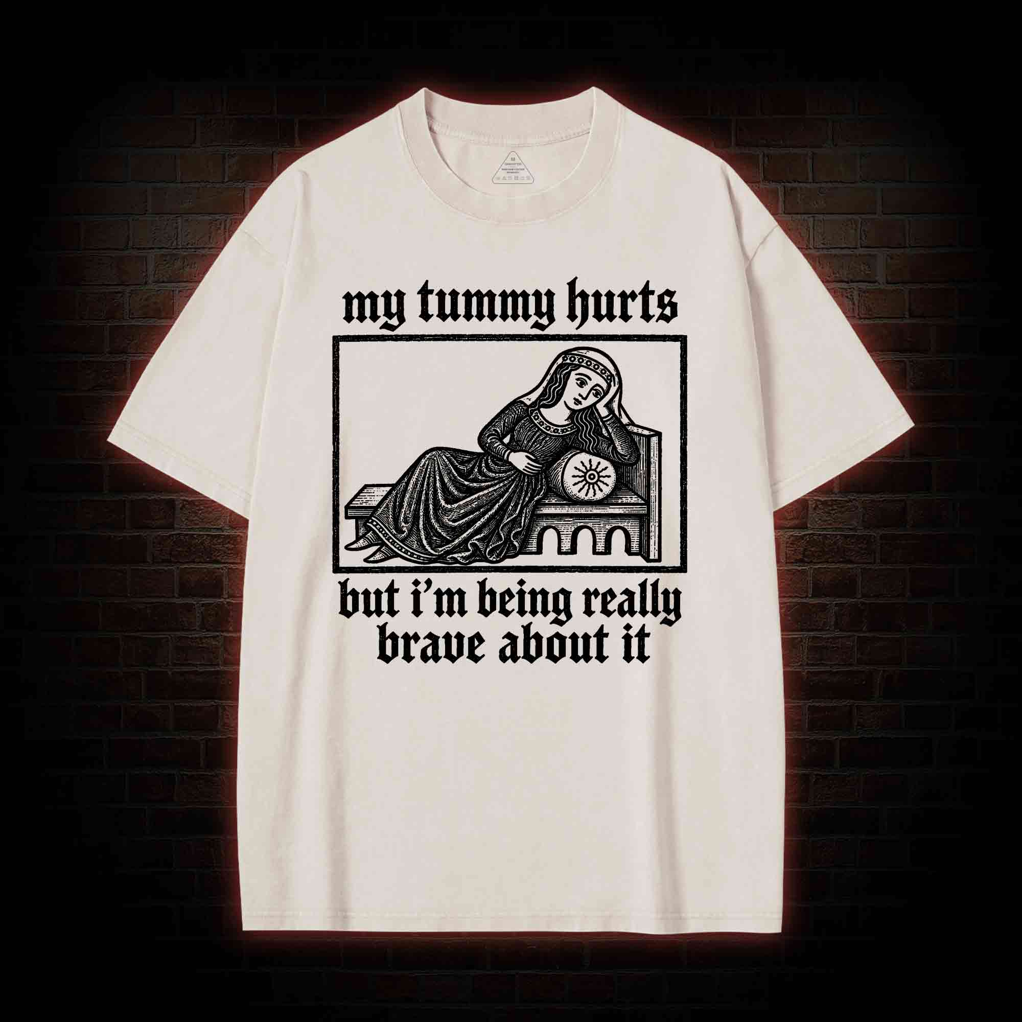 My Tummy Hurts Washed T-shirt
