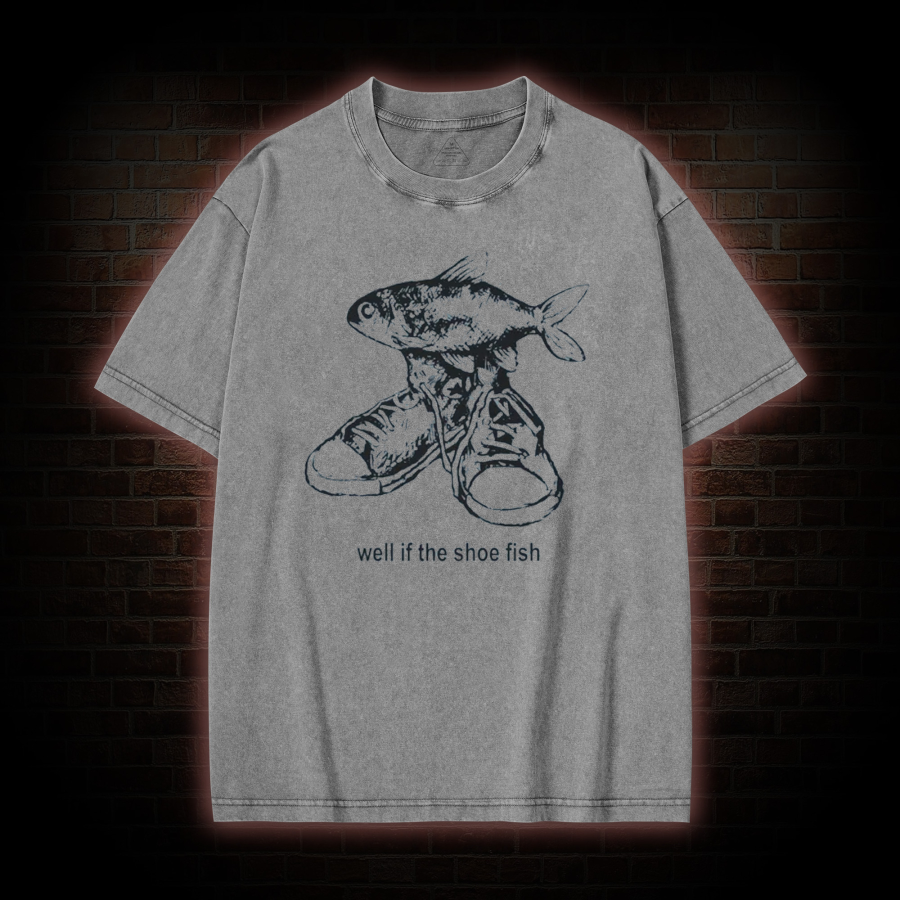 Well if the Shoe Fish Washed T-shirt