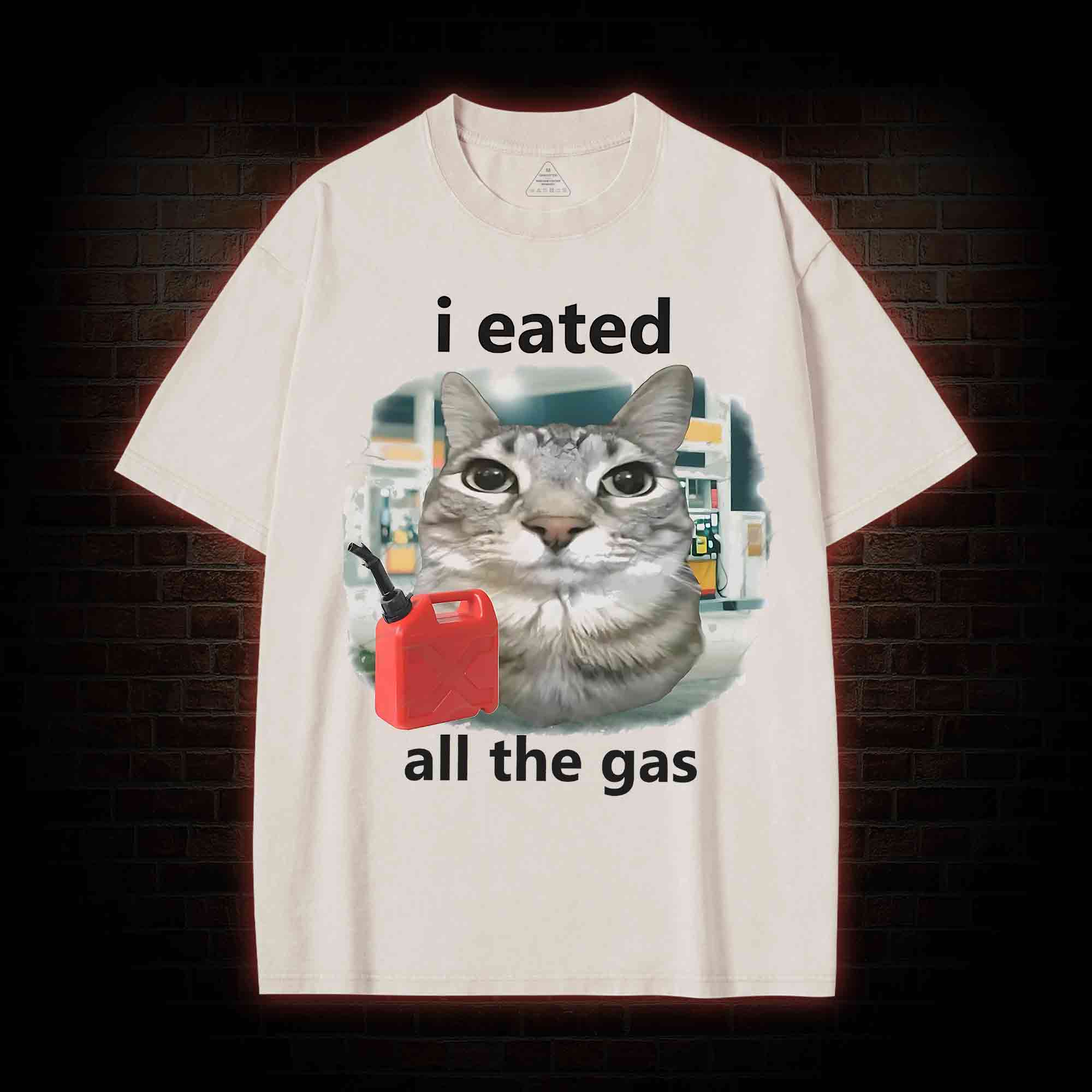 I Eated All the Gas Washed T-shirt