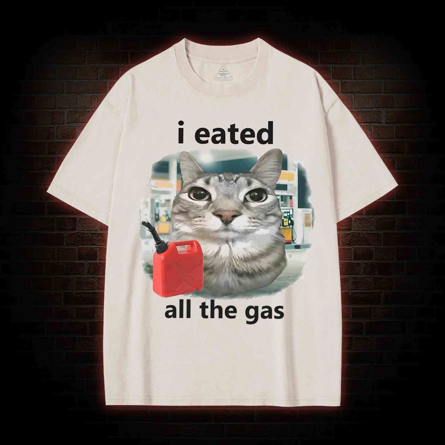 I Eated All the Gas Washed T-shirt