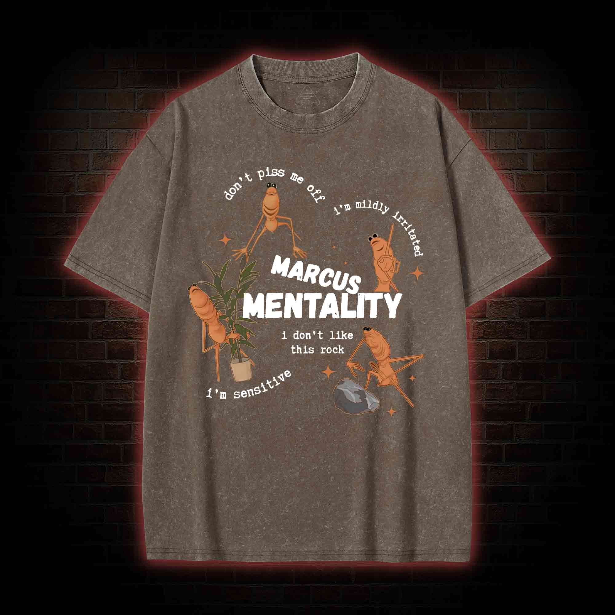 Marcus the Worm Washed T-shirt