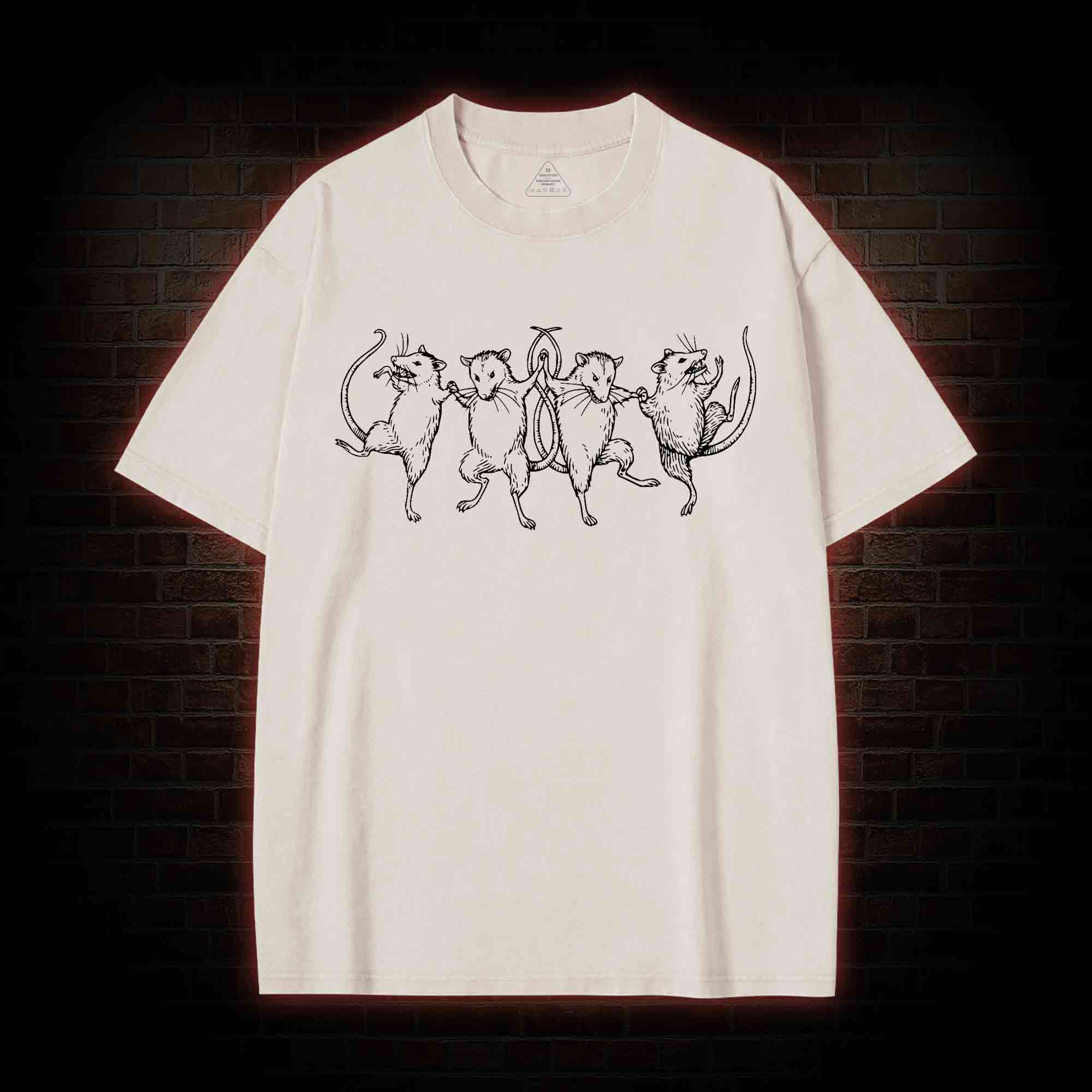 Dancing Rats Washed T-shirt