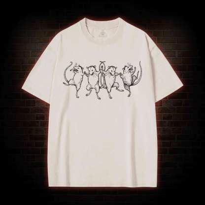 Dancing Rats Washed T-shirt