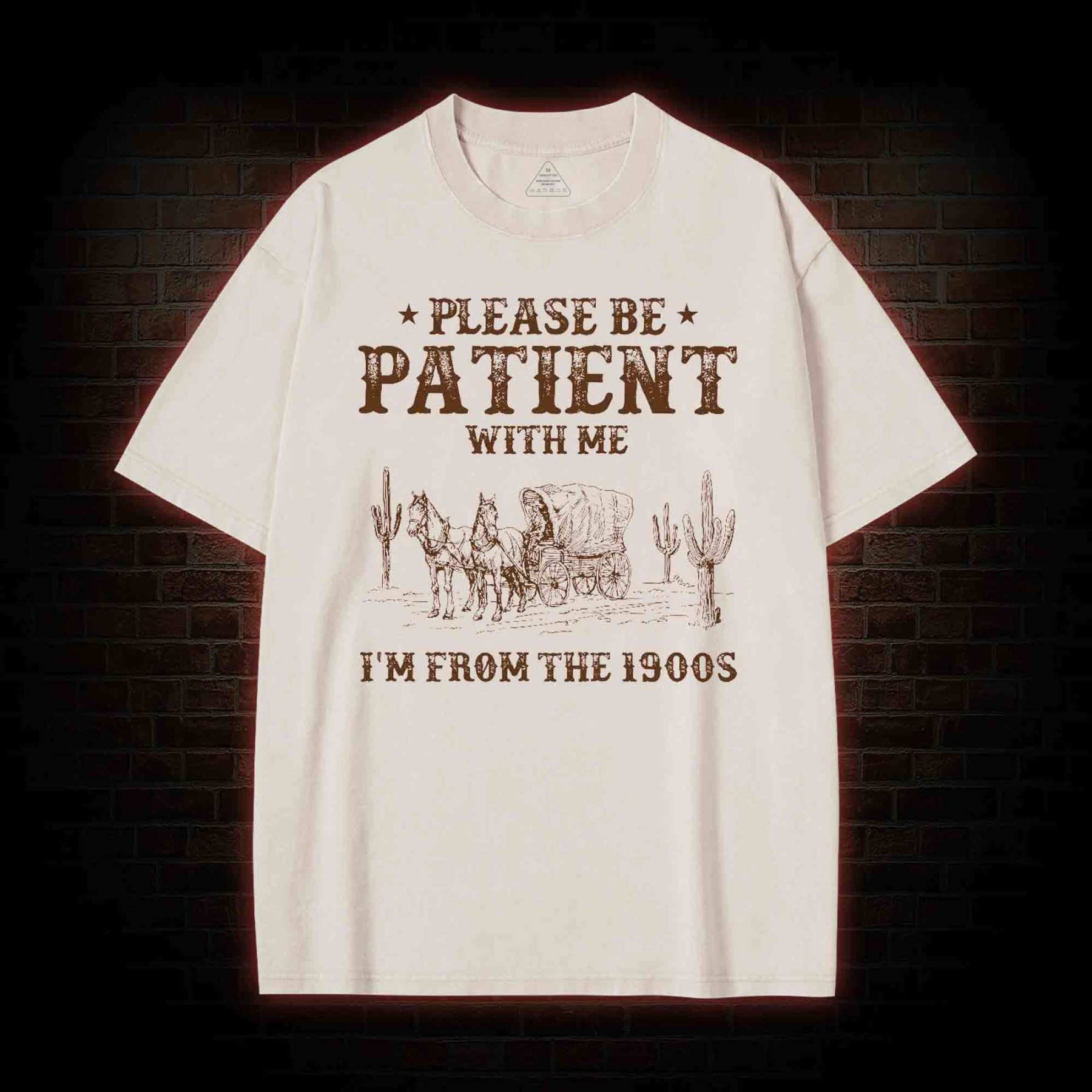 Please be Patient with Me I'm from the 1900s Washed T-shirt