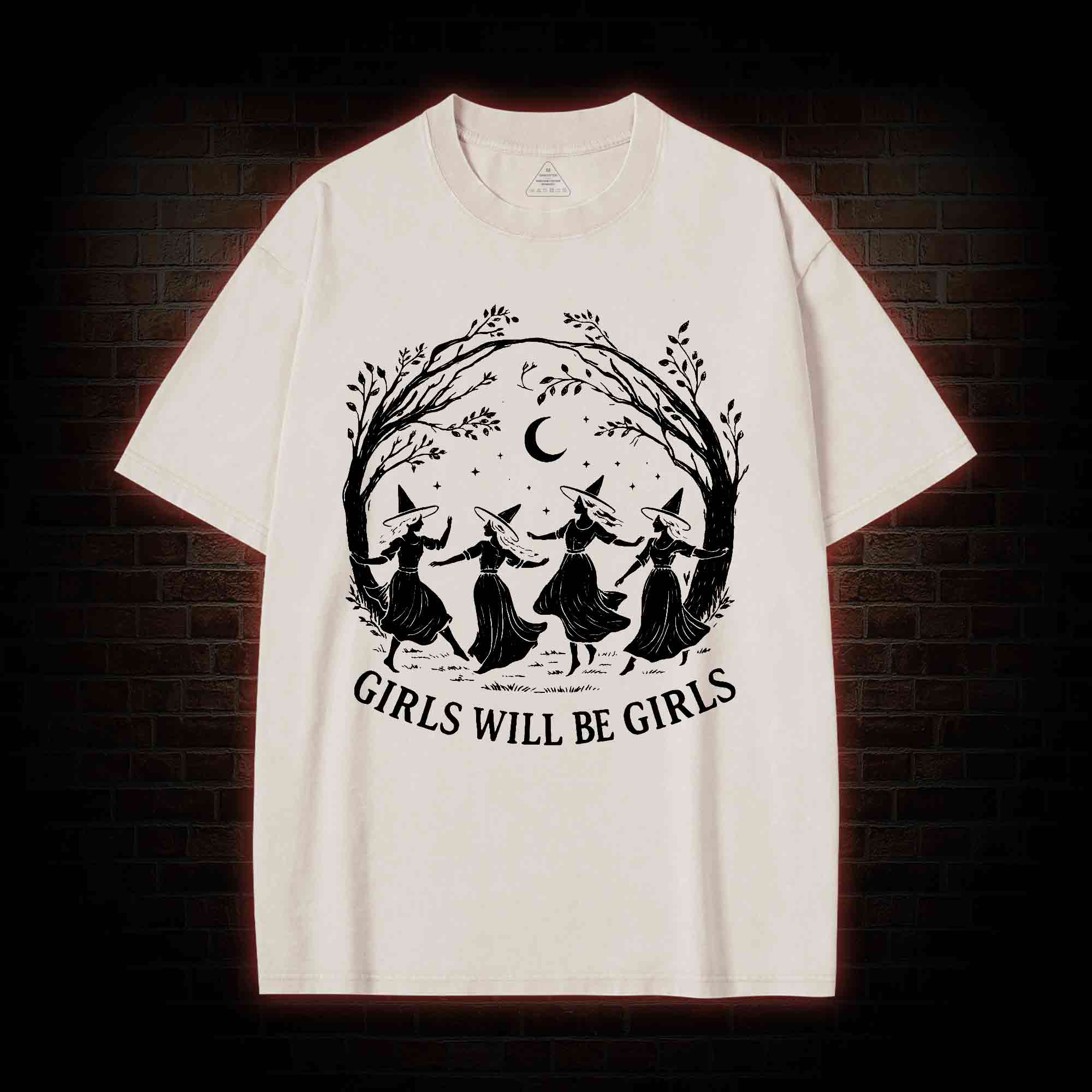 Girls will be Girls Washed T-shirt