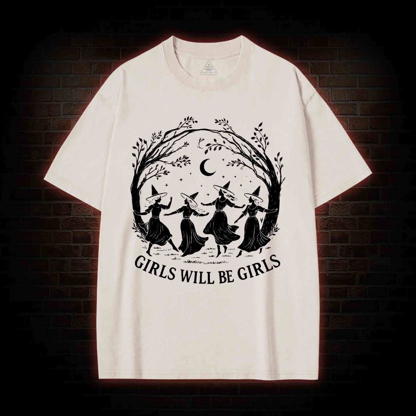 Girls will be Girls Washed T-shirt