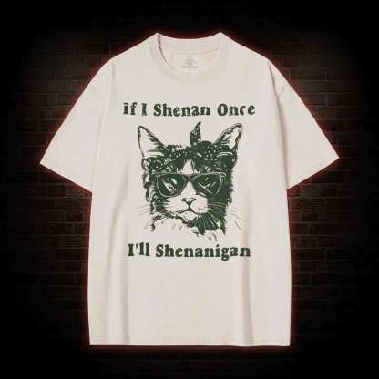 If I Shenan Once I'll Shenanigan Washed T-shirt