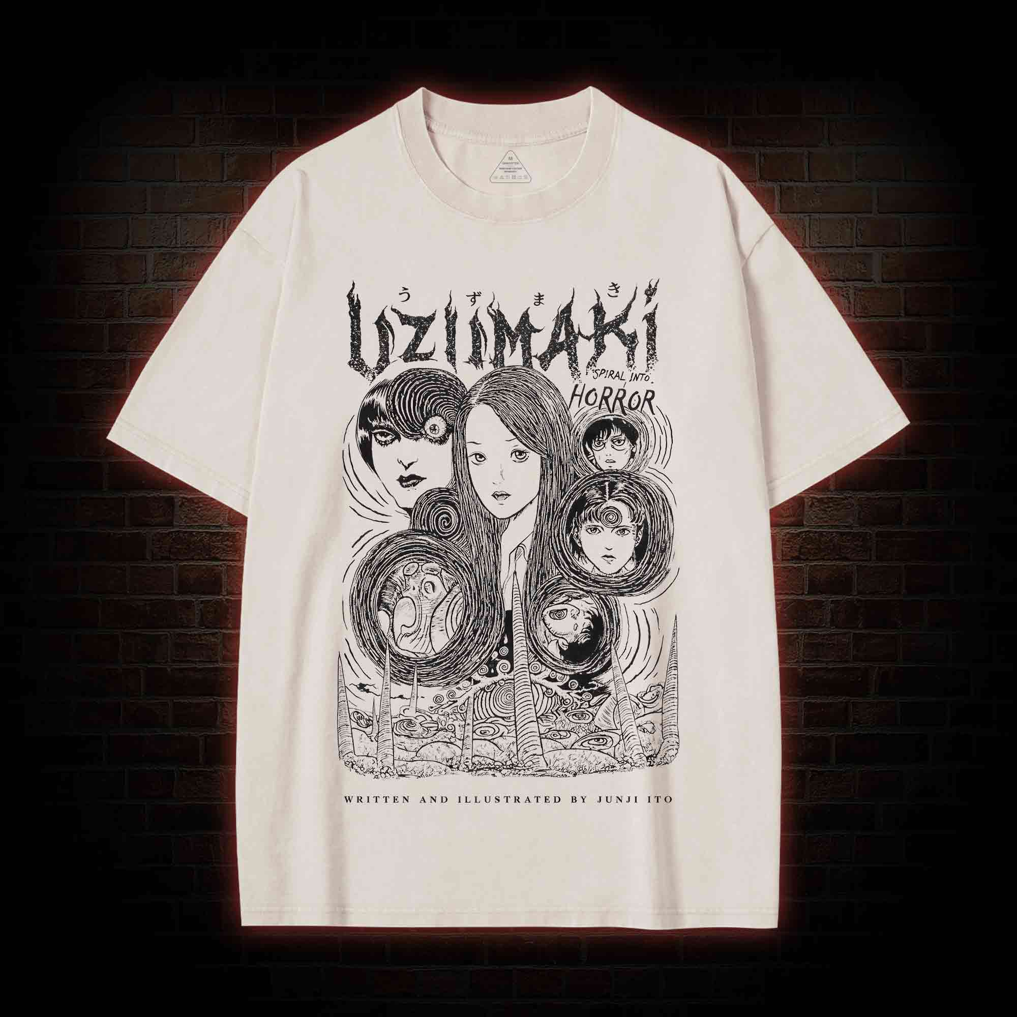 Creepy Girl Washed T-shirt