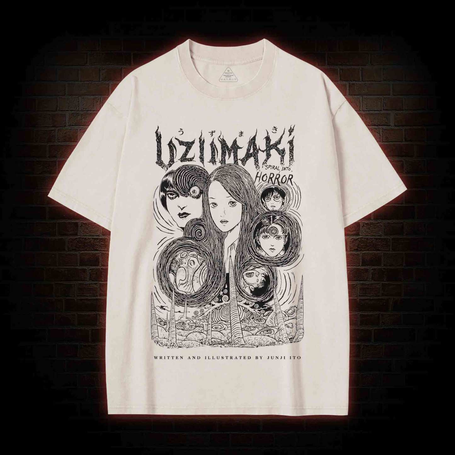 Creepy Girl Washed T-shirt