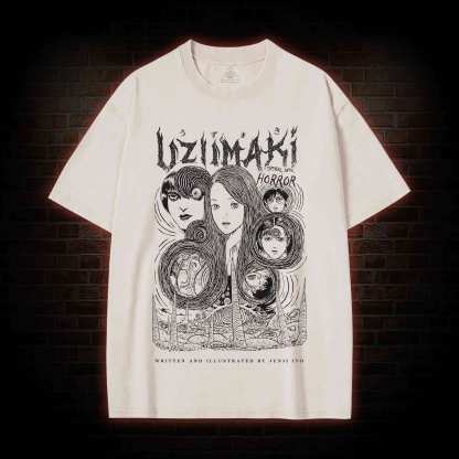 Creepy Girl Washed T-shirt