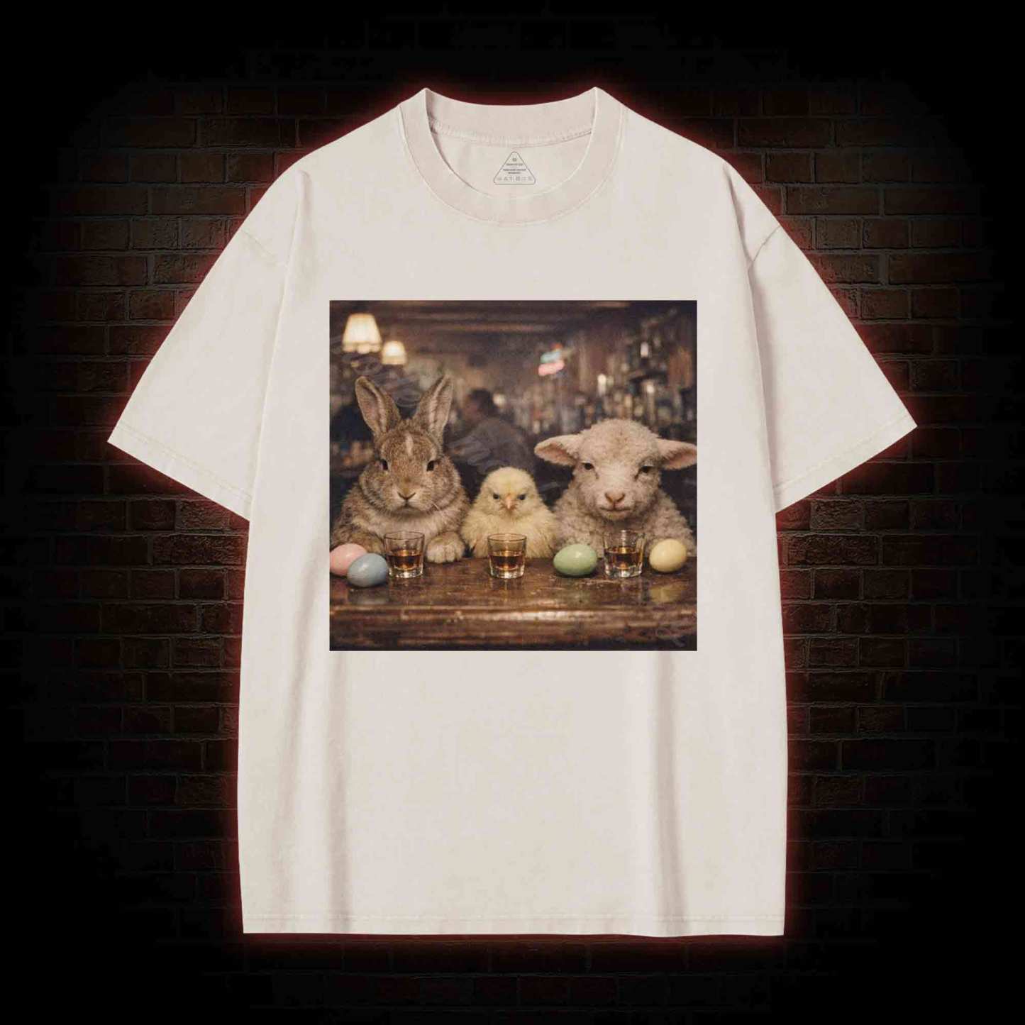Animal Meme Washed T-shirt