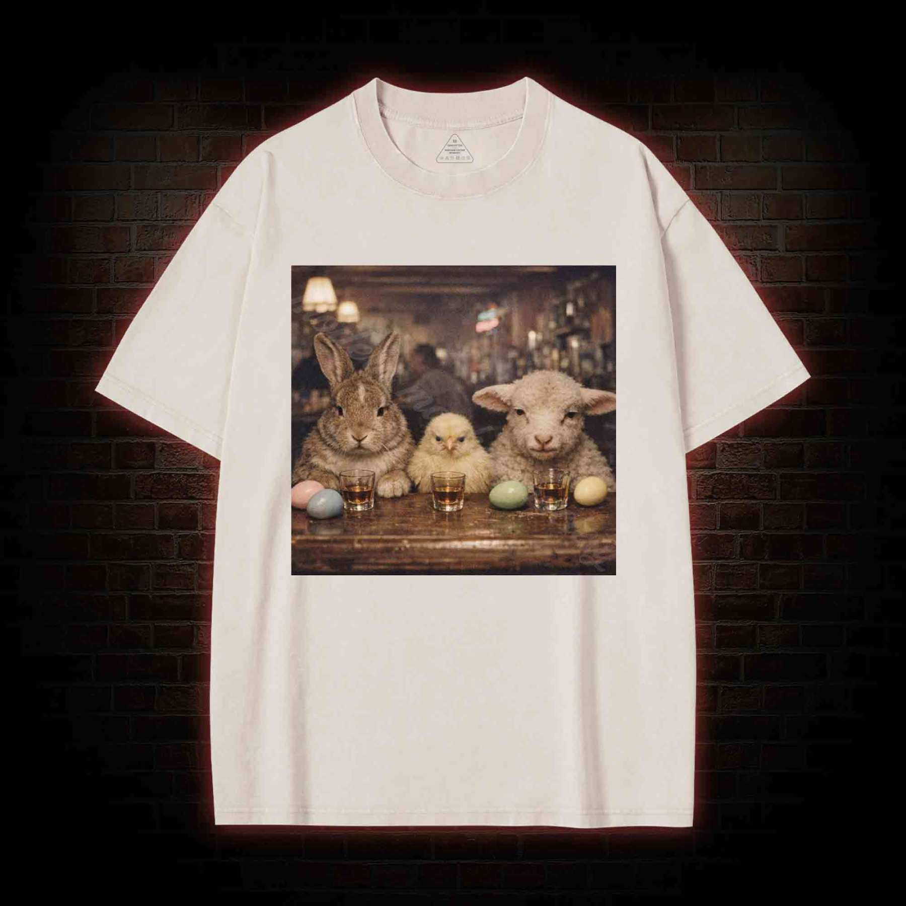 Animal Meme Washed T-shirt