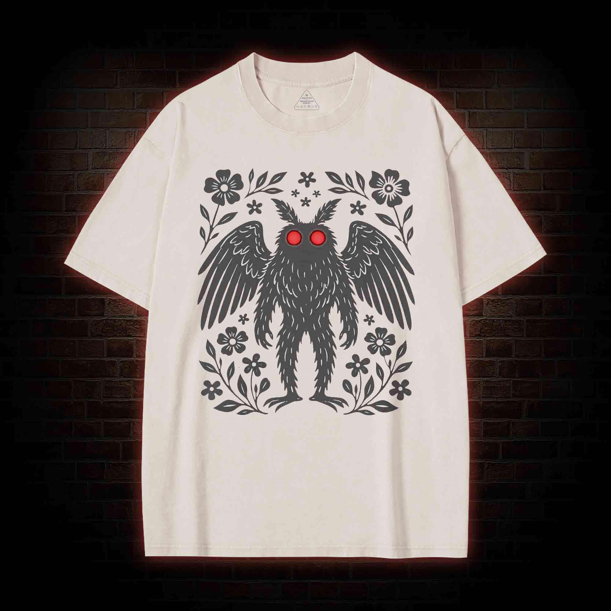 Mothman Cryptid Washed T-shirt
