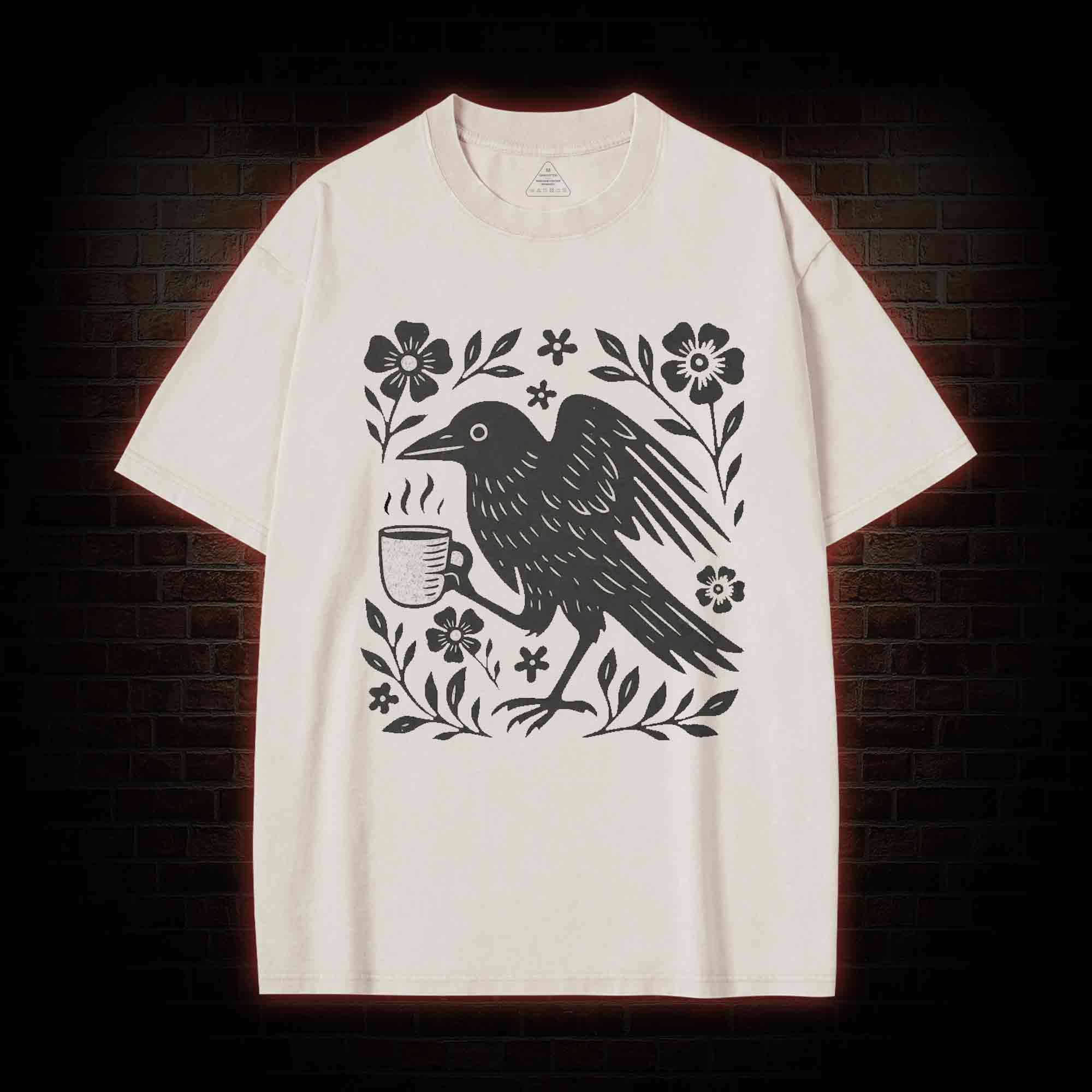 Bird Coffee Washed T-shirt