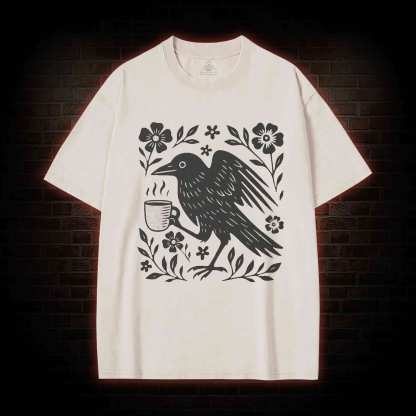 Bird Coffee Washed T-shirt