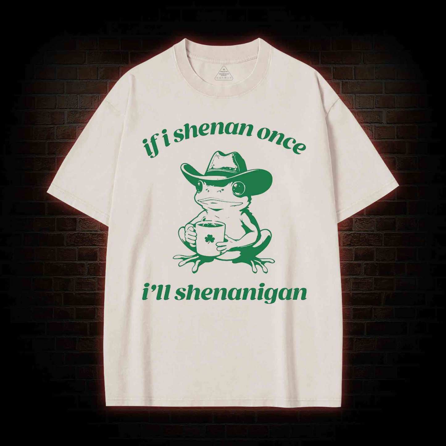 If I Shenan Once I'll Shenanigan Washed T-shirt
