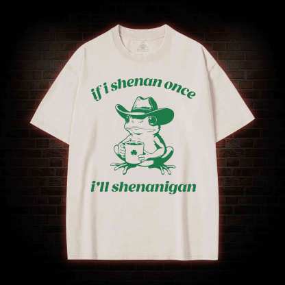 If I Shenan Once I'll Shenanigan Washed T-shirt