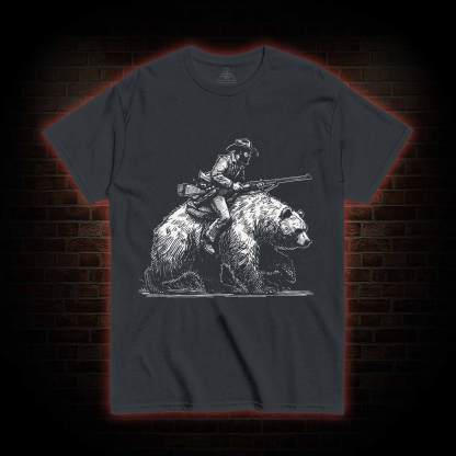 Cowboy Riding a Bear T-shirt