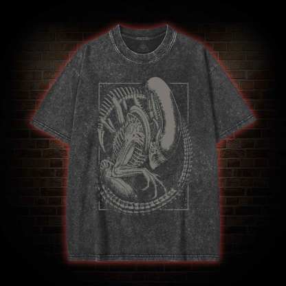 Alien Vs Predator Vintage Washed T-shirt