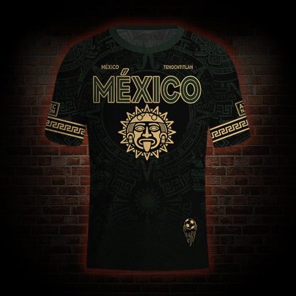 Personalized Mexico Sun God Football Jersey