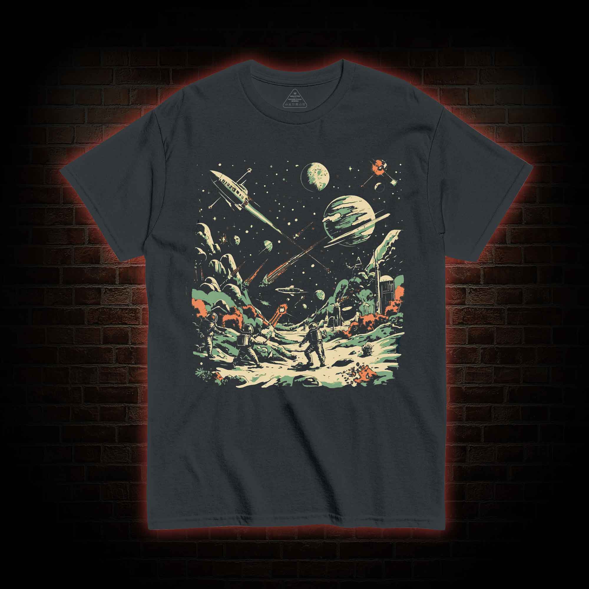 Space Battle Vintage T-shirt