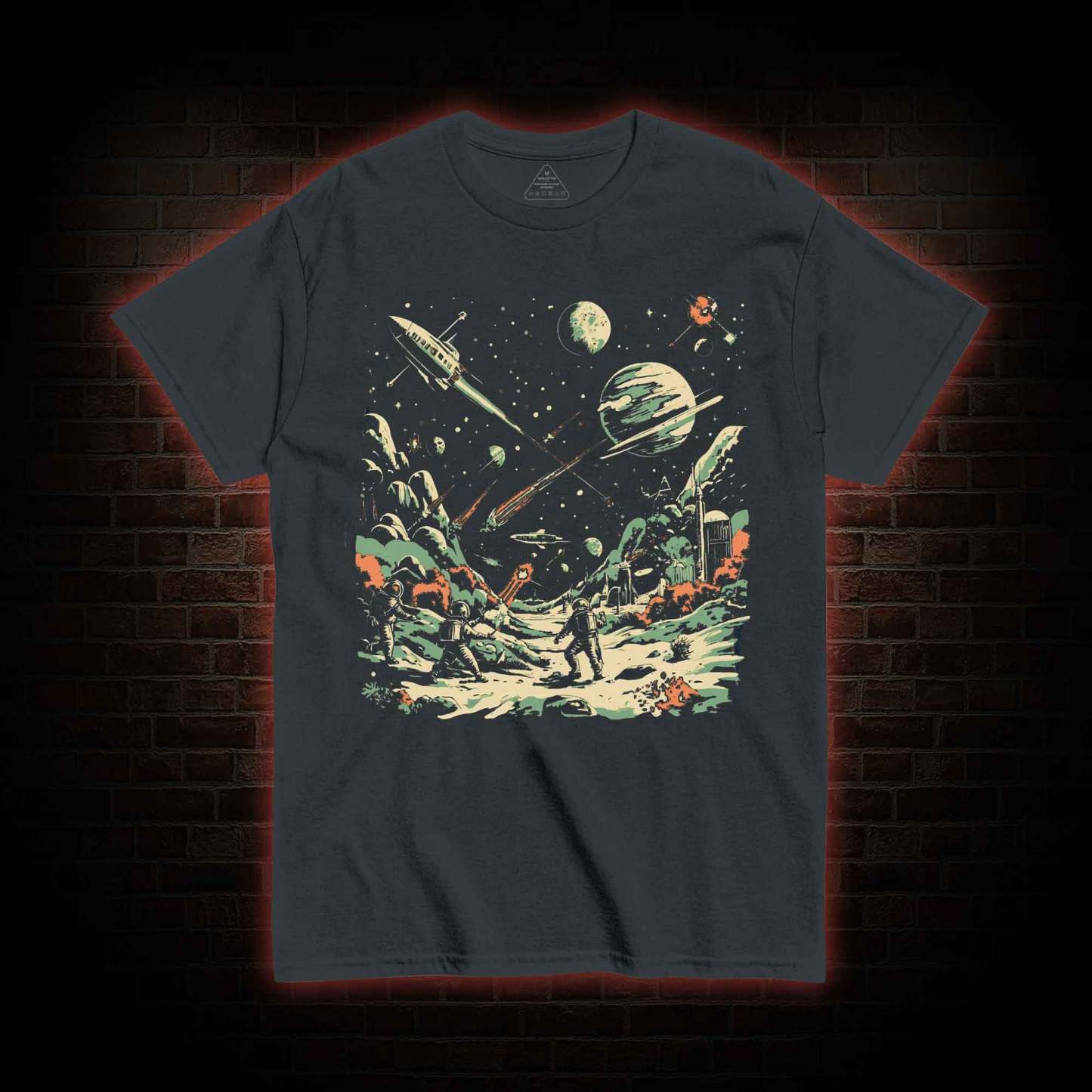Space Battle Vintage T-shirt