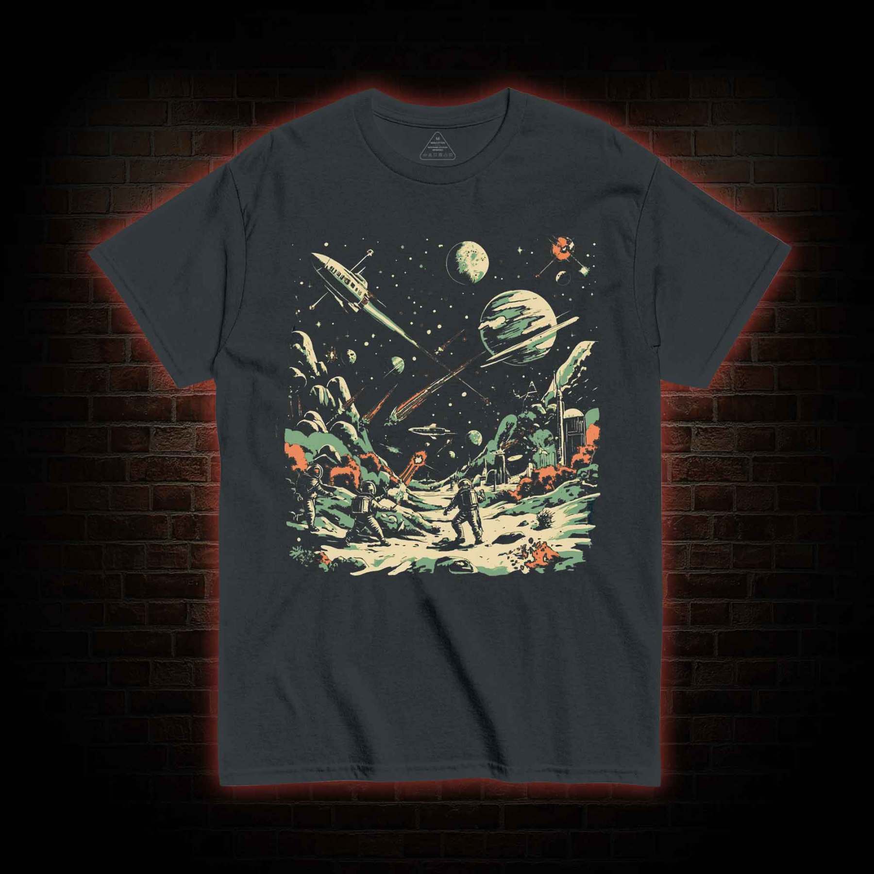 Space Battle Vintage T-shirt