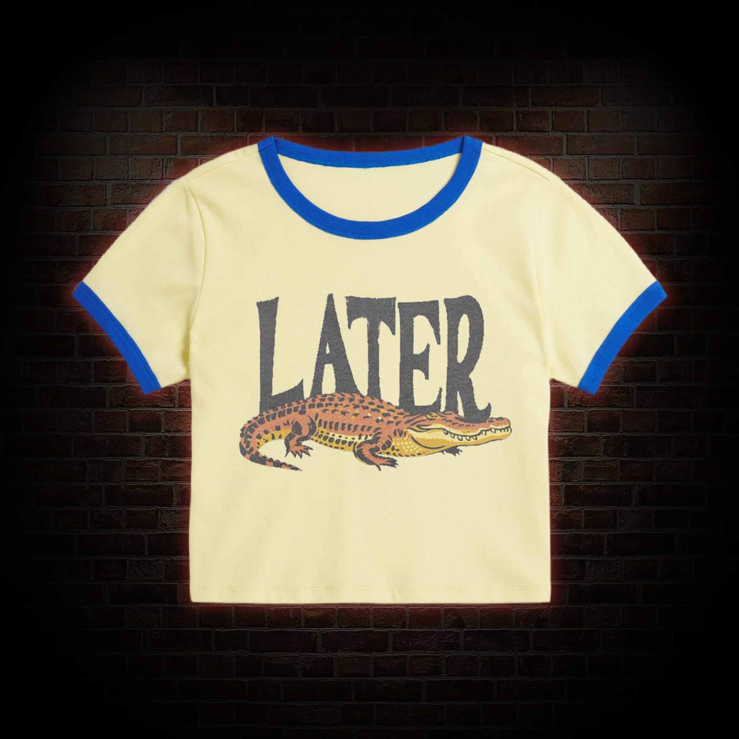 Later Slim Crop T-Shirts