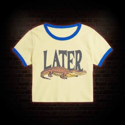 Later Slim Crop T-Shirts