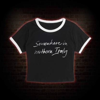 Somewhere In Northern Italy Slim Crop T-Shirts
