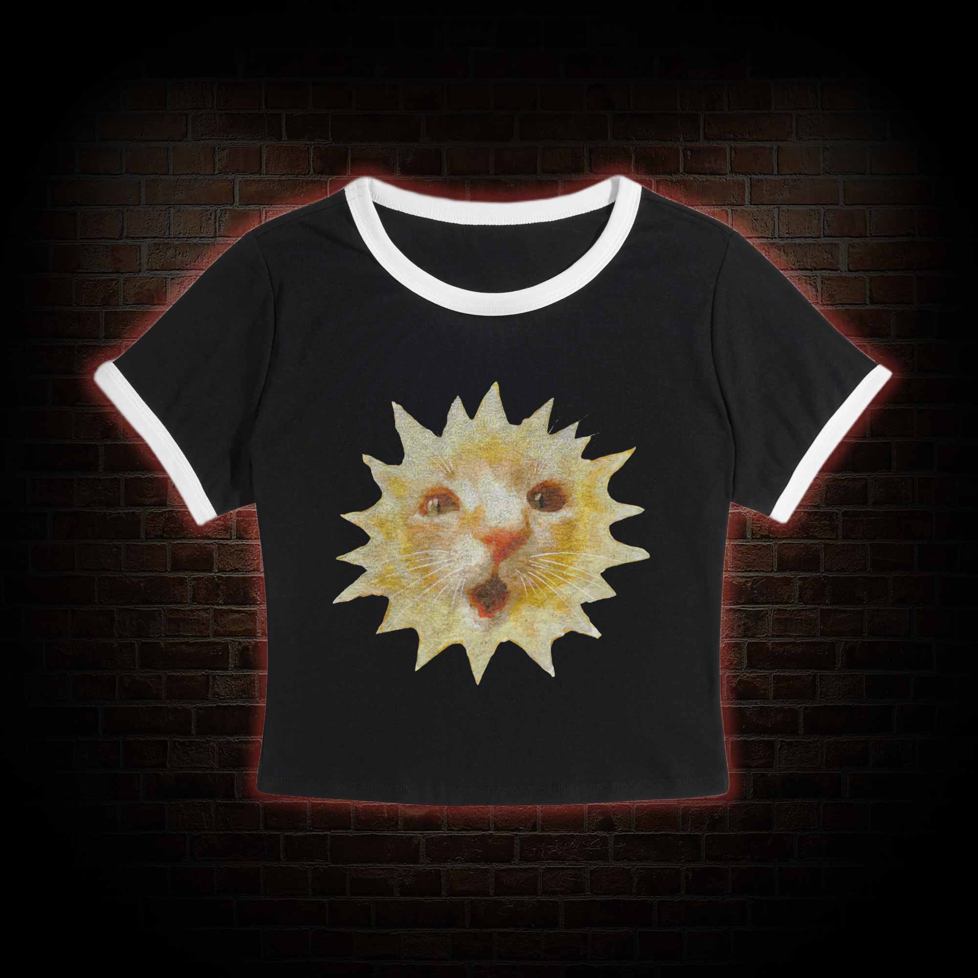 Sun Cat Meme Baby Tee