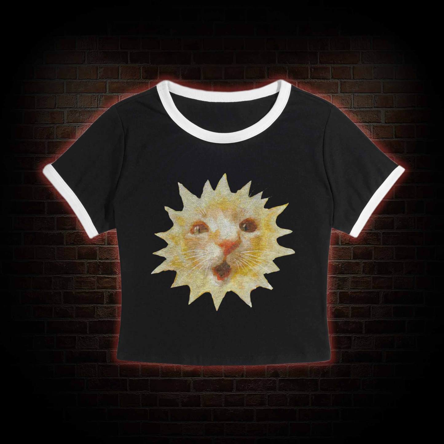 Sun Cat Meme Baby Tee