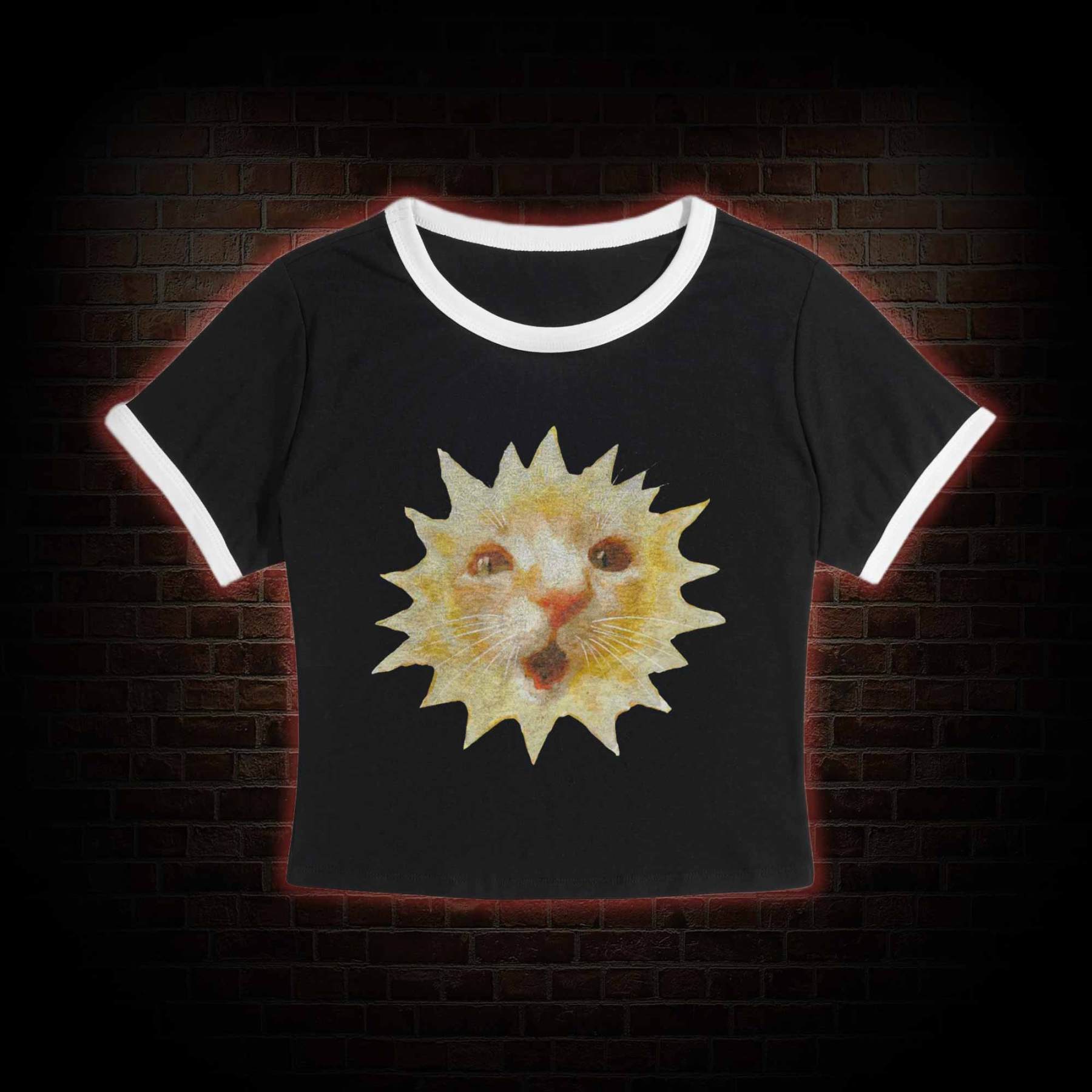 Sun Cat Meme Baby Tee