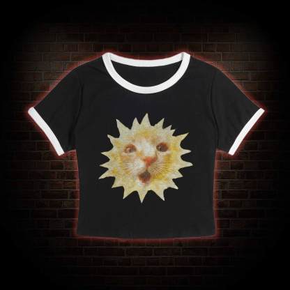 Sun Cat Meme Baby Tee