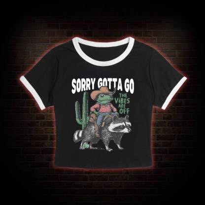 Cowboy Frog Riding Raccoon Baby Tee