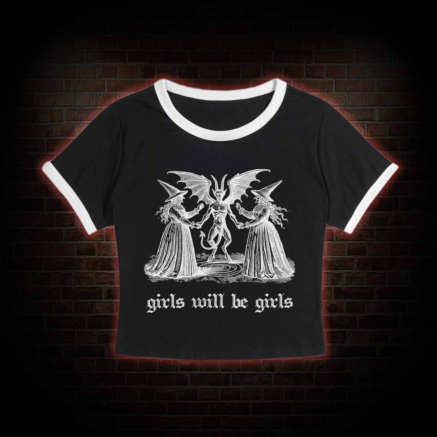 Girls Will Be Girls Slim Crop T-Shirts