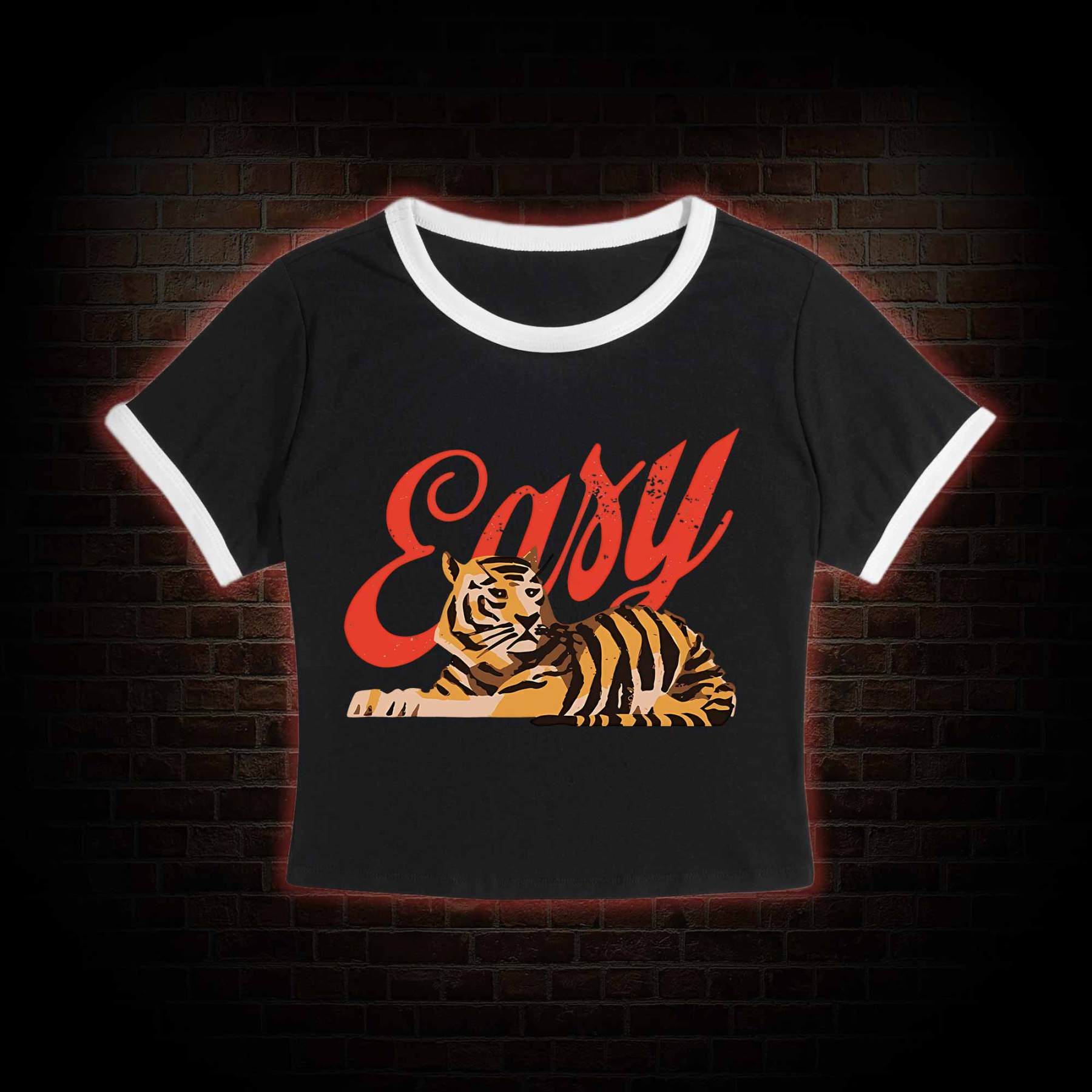 Easy Tiger Slim Crop T-Shirts