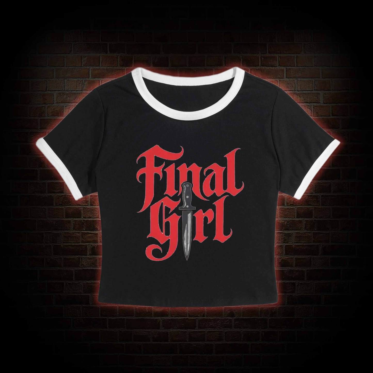 Final Girl Slim Crop T-Shirts