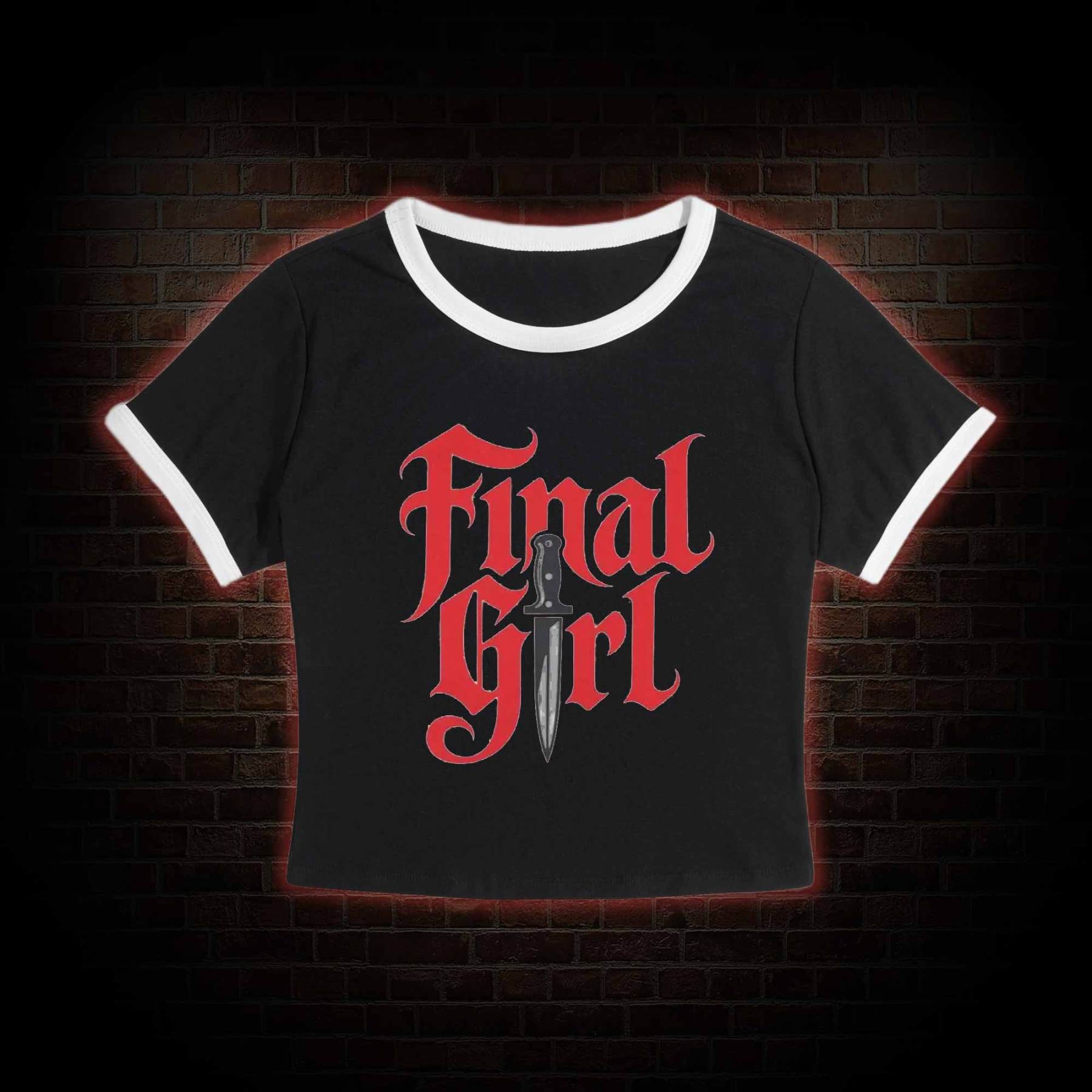 Final Girl Slim Crop T-Shirts