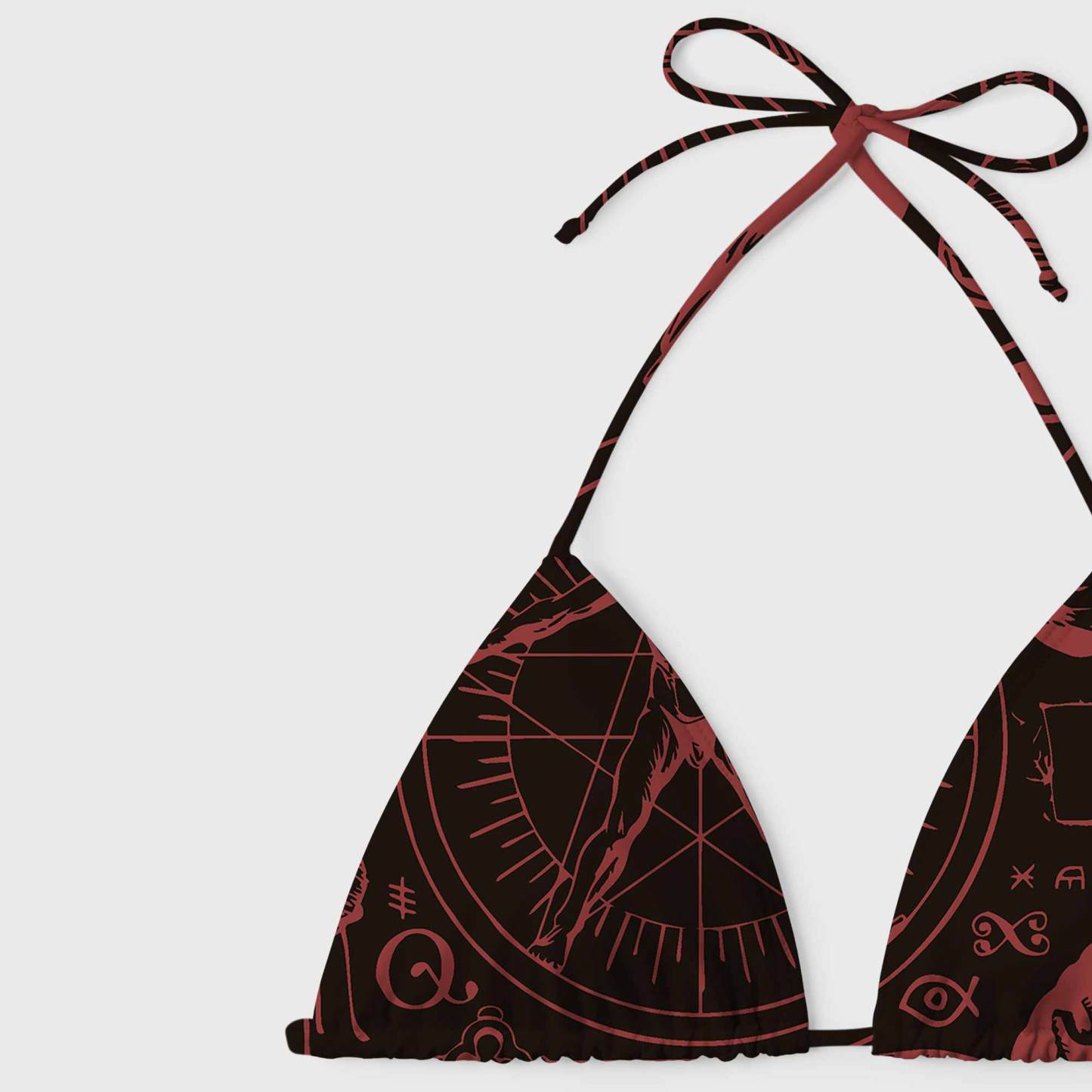 Occultism Women's Adjustable Tie-Strap Bikini