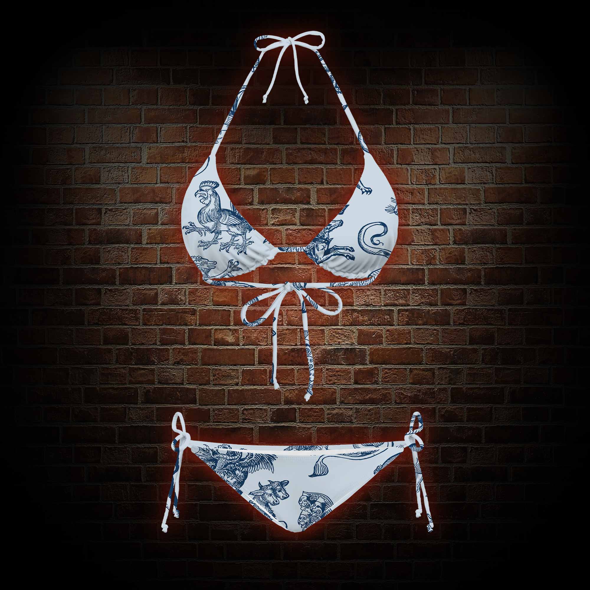 Medieval Monster Women's Adjustable Tie-Strap Bikini