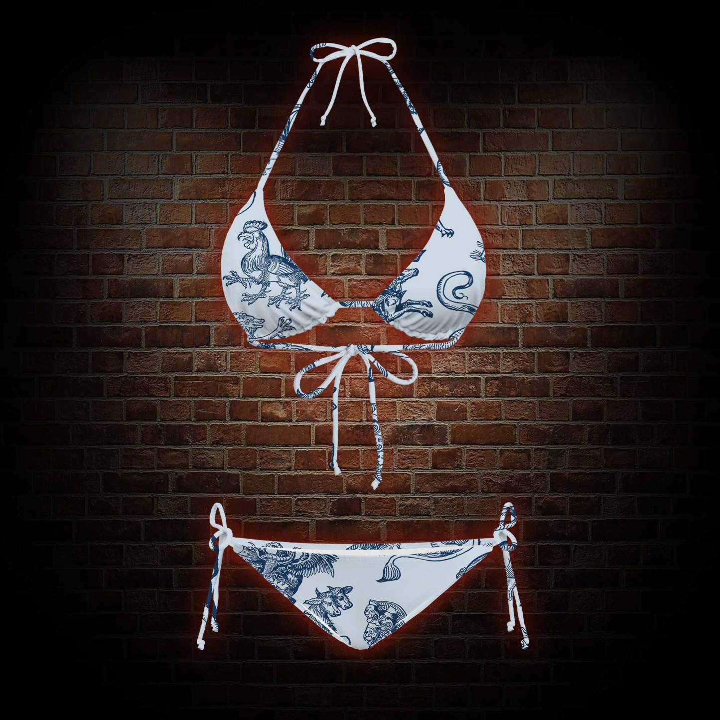 Medieval Monster Women's Adjustable Tie-Strap Bikini