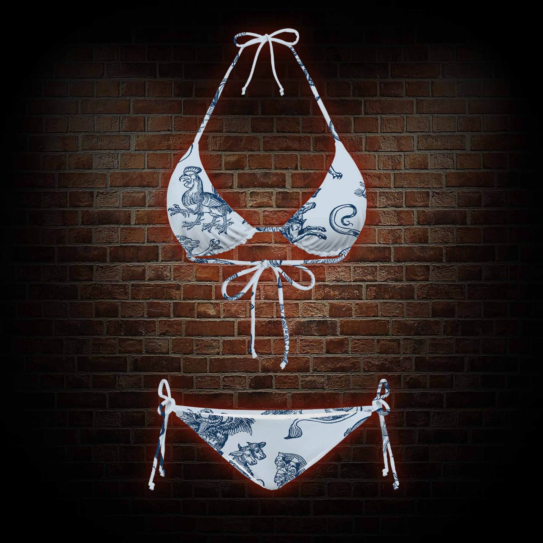 Medieval Monster Women's Adjustable Tie-Strap Bikini